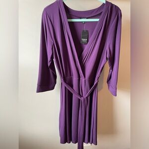 NWT Torrid Purple Wrap Dress Size 1X